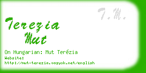terezia mut business card